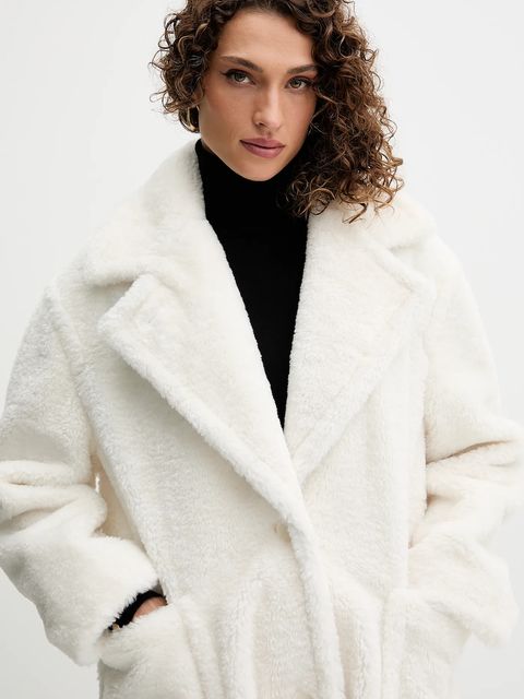 BOSS Orange płaszcz kolor biały 50548583