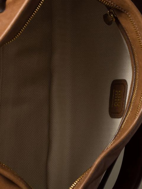 Miu Miu Aventure slouchy shoulder bag - Brown