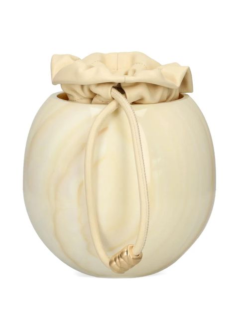 Cult Gaia Mona marble-sphere bucket bag - Neutrals