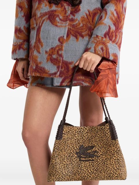 ETRO small Libra leopard-print tote bag - Neutrals