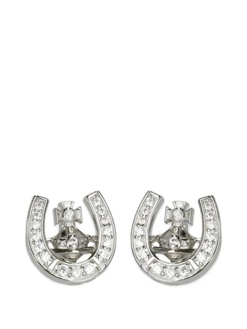 Vivienne Westwood horseshoe embellished earrings - Silver - zdjęcie produktu nr 1