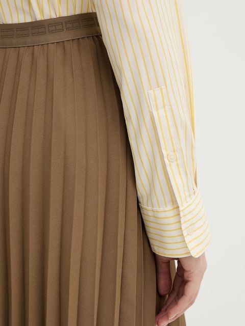 Tommy Hilfiger koszula damska kolor żółty regular z kołnierzykiem klasycznym WW0WW47169