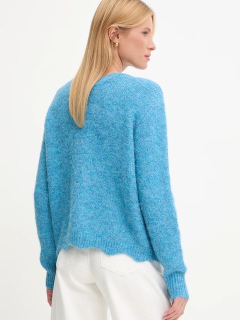 Answear.LAB kardigan z wełną damski kolor niebieski - zdjęcie produktu nr 2