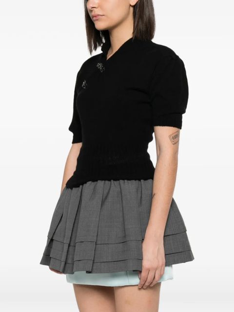 Simone Rocha bead-embellished sweater - Black