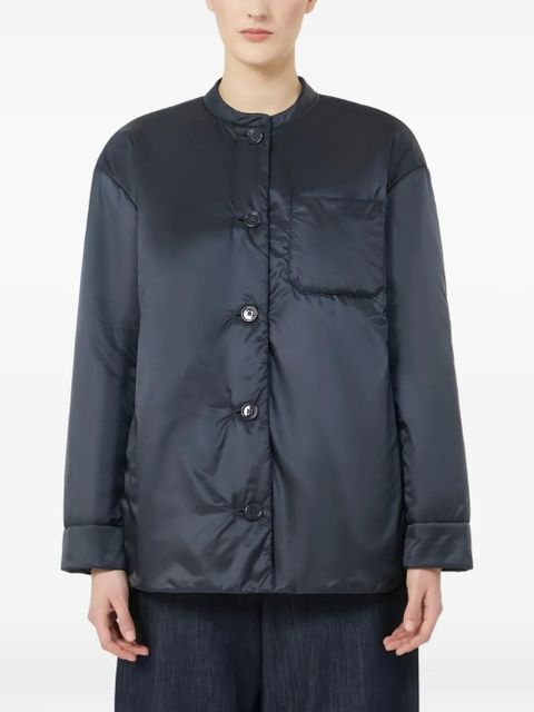 Max Mara quilted button-fastening jacket - Blue