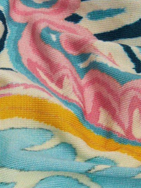 ETRO floral-print silk jumper - Blue