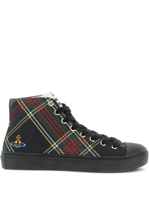 Vivienne Westwood Plimsoll orb-detail high-top sneakers - Black - zdjęcie produktu nr 1