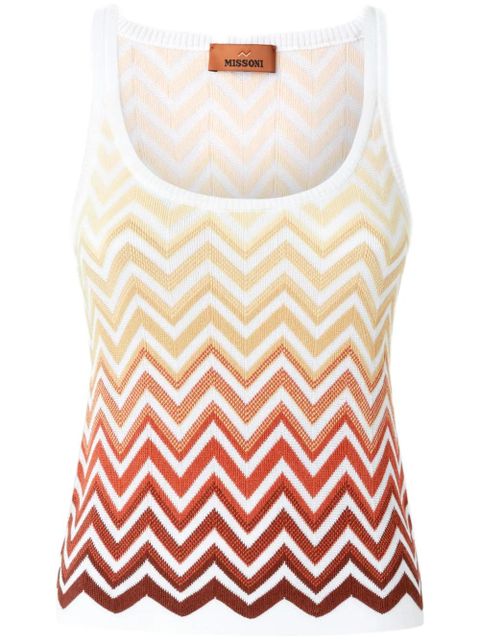 Missoni zigzag-woven vest - White - zdjęcie produktu nr 1