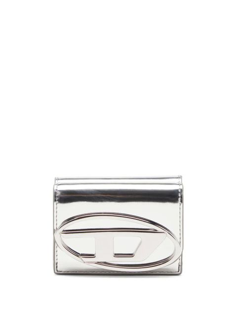 Diesel 1dr mirrored-finish wallet - Silver - zdjęcie produktu nr 1