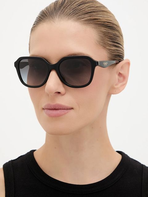 Coach okulary przeciwsłoneczne damskie kolor czarny 0HC8437U - zdjęcie produktu nr 1