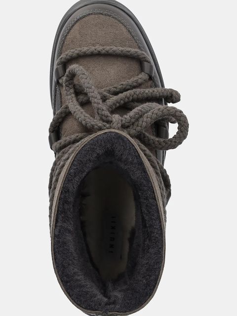 Inuikii śniegowce skórzane CLASSIC kolor szary 3001.003.0022