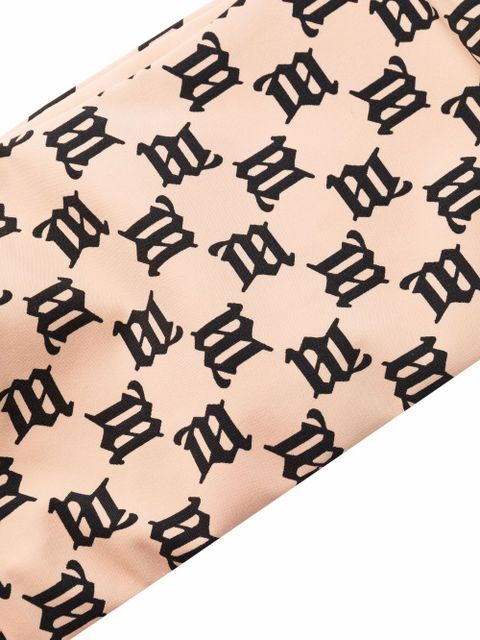 MISBHV monogram-print bikini top - Neutrals