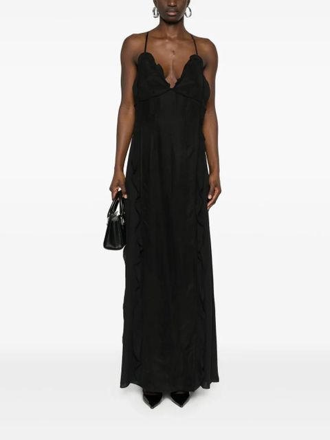 Simkhai Emily ruffled maxi dress - Black - zdjęcie produktu nr 2