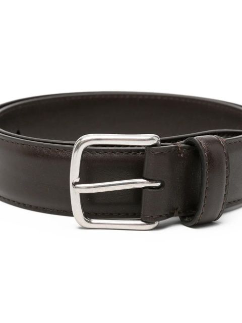 The Row classic leather belt - Brown