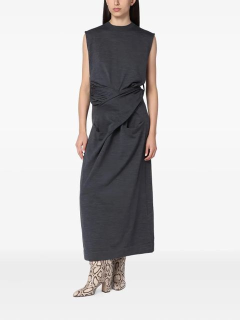 Jil Sander wrap-effect dress - Grey - zdjęcie produktu nr 1
