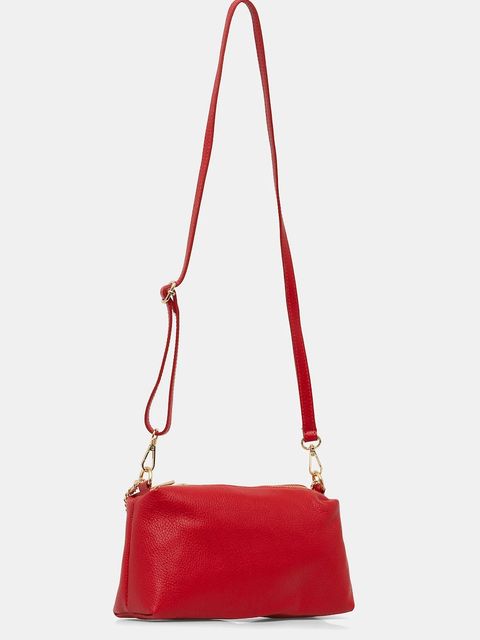 Answear.LAB torebka skórzana kolor czerwony