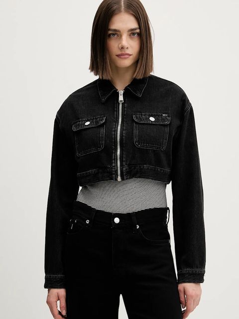 Tommy Jeans kurtka jeansowa kolor czarny DW0DW22523 - zdjęcie produktu nr 1