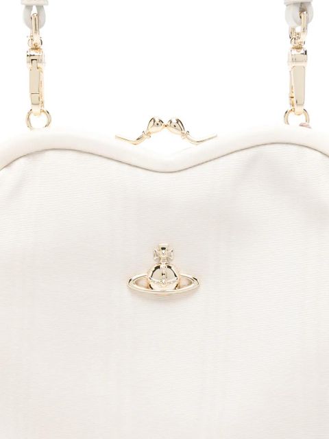 Vivienne Westwood Belle heart-frame mini bag - White