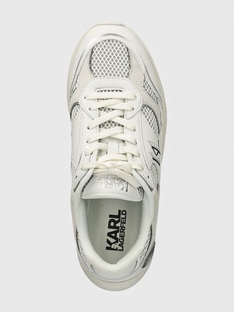 Karl Lagerfeld sneakersy skórzane SERGER kolor biały KL63620