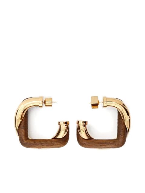 Jacquemus square hoop earrings - Gold - zdjęcie produktu nr 1