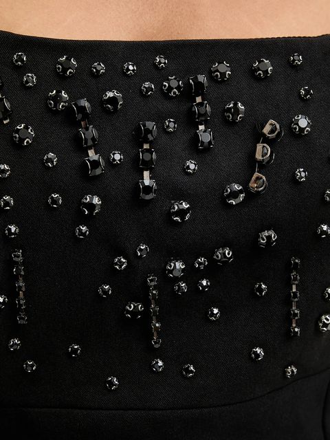 Answear.LAB sukienka kolor czarny mini dopasowana