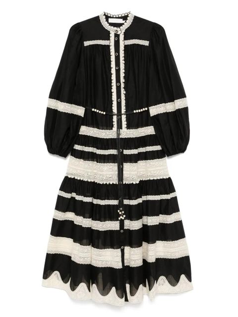 ZIMMERMANN puff-sleeve dress - Black - zdjęcie produktu nr 1