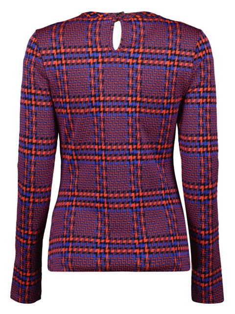 Rabanne geometric-print blouse - Red - zdjęcie produktu nr 2