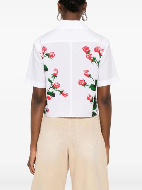 LOEWE floral-print shirt - White