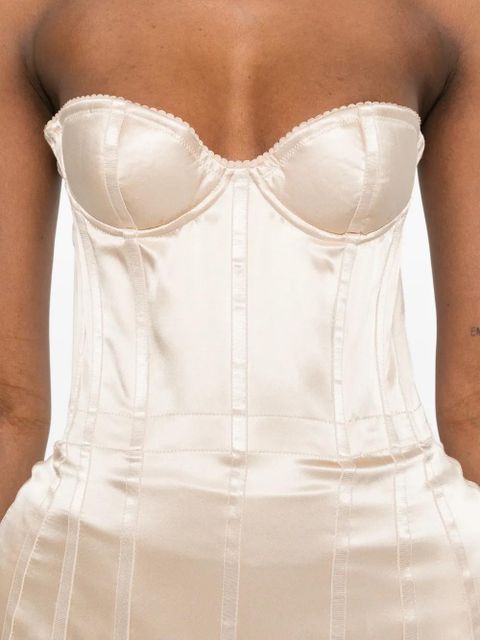 Magda Butrym silk corset top - Neutrals