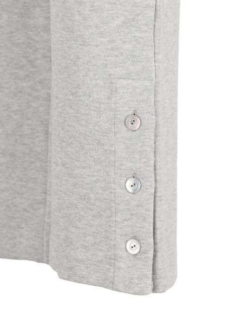 Gucci button-detail track pants - Grey