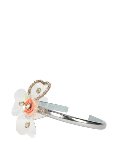 Valentino Garavani floral headband - Silver