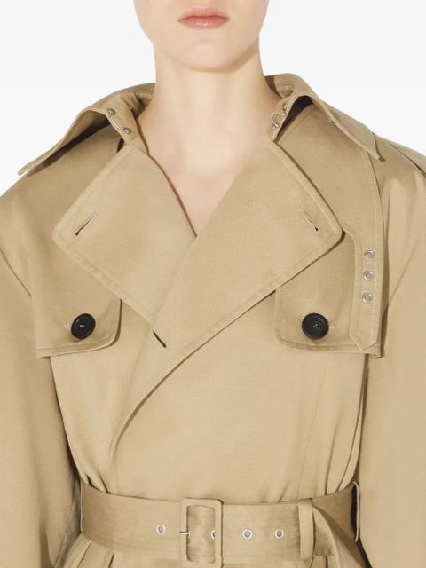 Jean Paul Gaultier double-breasted belted trench coat - Neutrals