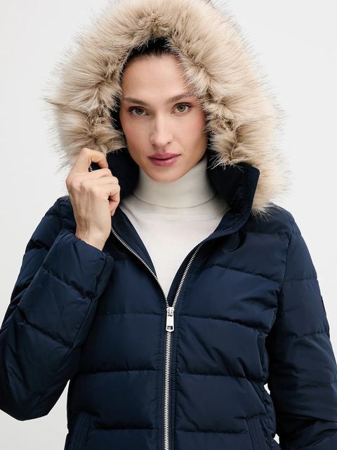 Tommy Hilfiger kurtka puchowa kolor granatowy zimowa WW0WW47540