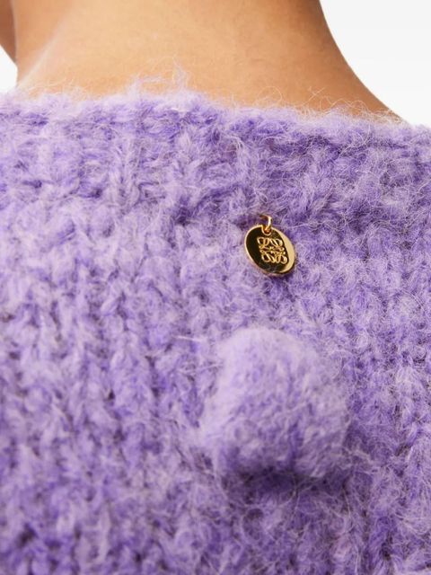 LOEWE bobble knit sweater - Purple