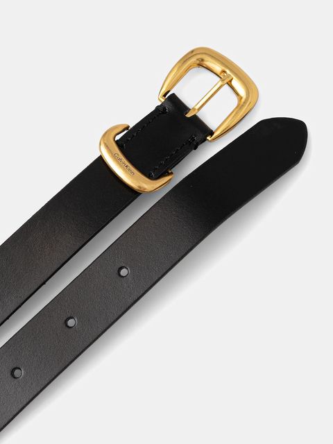 Calvin Klein pasek skórzany damski kolor czarny LV04K7012G - zdjęcie produktu nr 2