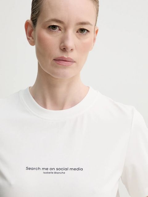 ISABELLE BLANCHE t-shirt damski kolor biały IS25SS-T153-T013 - zdjęcie produktu nr 2