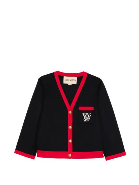 Valentino Garavani chest-pocket cardigan - Blue - zdjęcie produktu nr 1