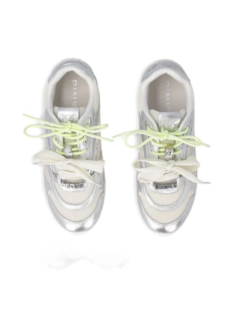 PINKO panelled sneakers - Silver