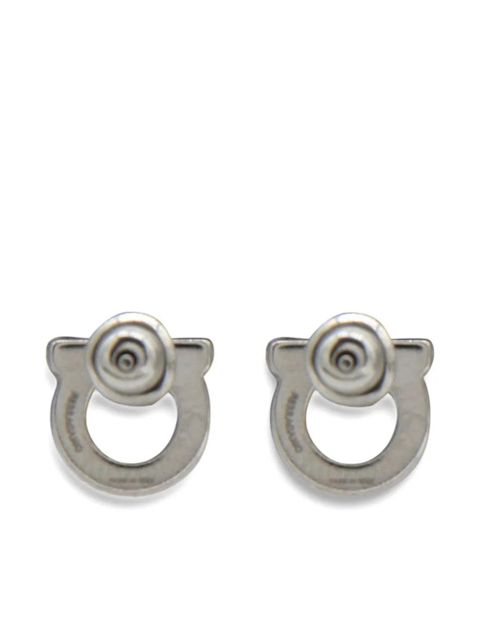 Ferragamo Gancini stud earrings - Silver - zdjęcie produktu nr 2