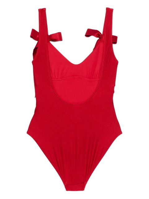ZIMMERMANN Patience bow-tie swimsuit - Red - zdjęcie produktu nr 2