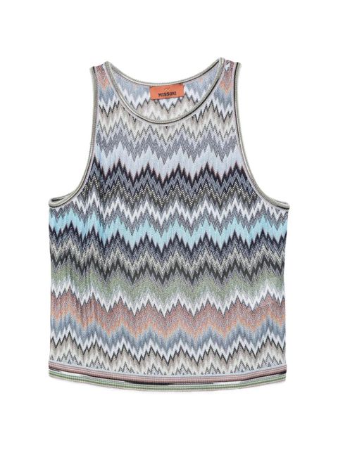 Missoni crew-neck vest - Blue - zdjęcie produktu nr 1