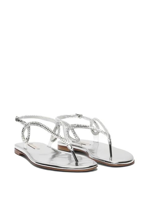 Casadei Josephine Thong flat sandals - Silver - zdjęcie produktu nr 2
