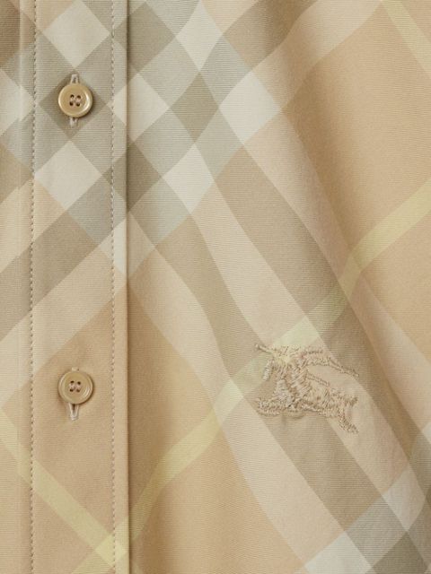 Burberry Vintage-check cotton shirt - Neutrals