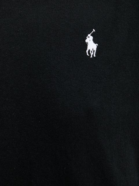 Polo Ralph Lauren sukienka bawełniana kolor czarny midi prosta 211971066
