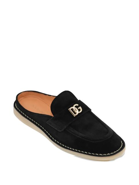 Dolce & Gabbana logo-plaque mules - Black - zdjęcie produktu nr 2