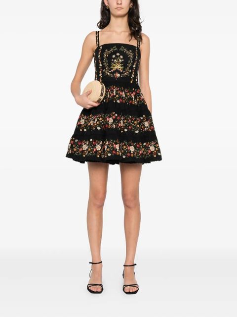 Agua By Agua Bendita Lima strappy floral mini dress - Black - zdjęcie produktu nr 2