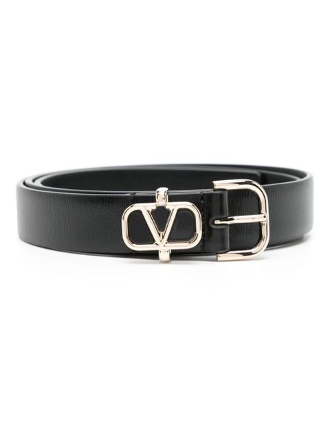 Valentino Garavani VLogo leather belt - Black - zdjęcie produktu nr 1