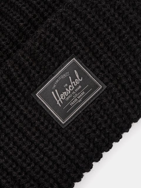 Herschel czapka Douglas kolor czarny 50635-00001-OS - zdjęcie produktu nr 2