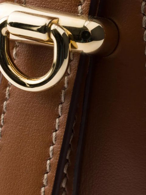 Prada mini Arqué shoulder bag - Brown