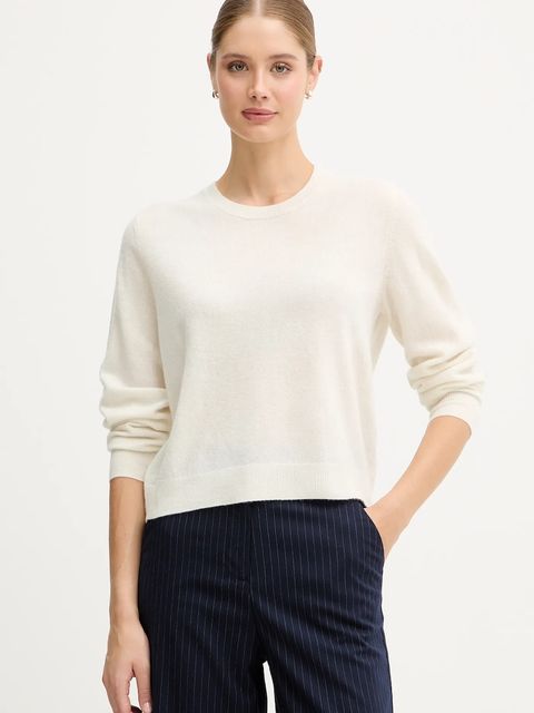 United Colors of Benetton sweter wełniany damski kolor beżowy 1002D10BG - zdjęcie produktu nr 1